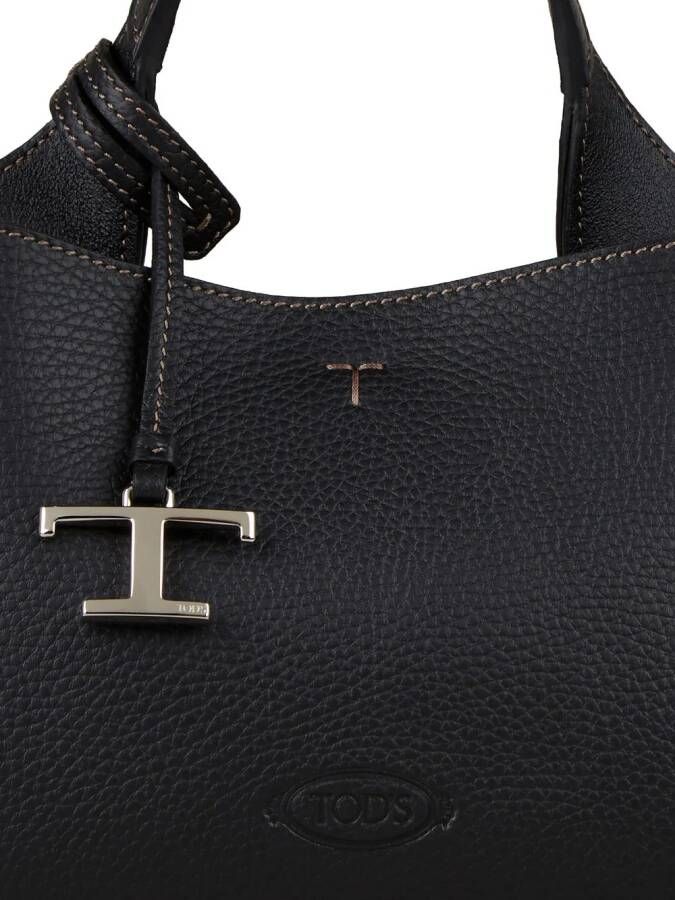 Tod's Shopper met logo Zwart
