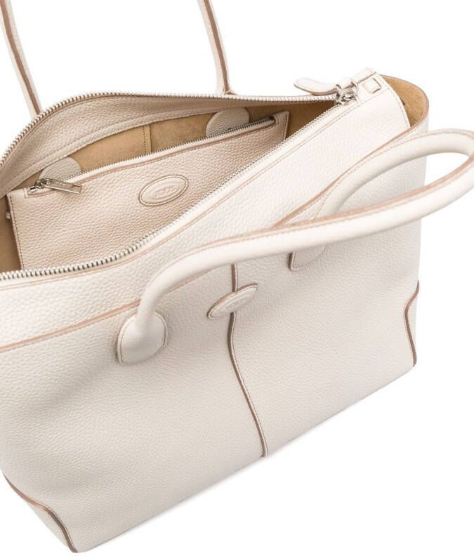 Tod's Shopper met rits Wit