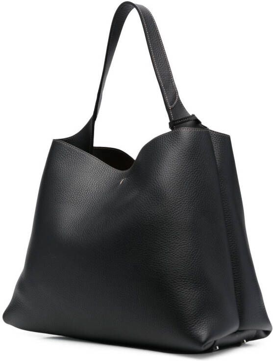 Tod's Shopper met T plakkaat Zwart