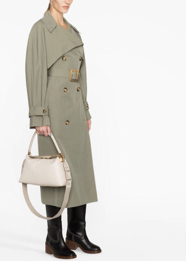 Tod's T Case schoudertas met logoplakkaat Beige