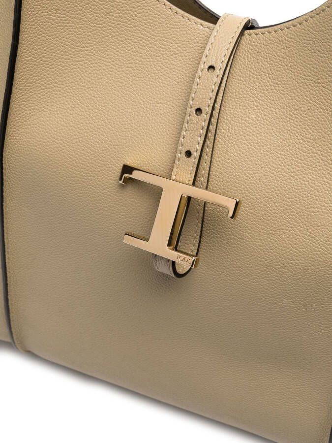 Tod's Timeless leren schoudertas Beige
