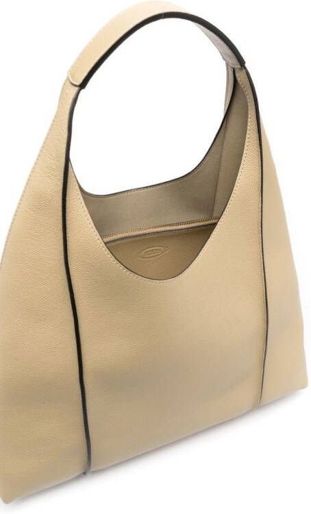 Tod's Timeless leren schoudertas Beige