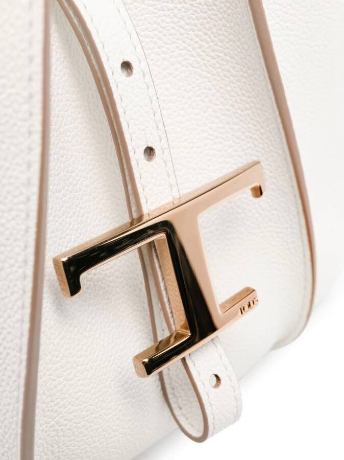 Tod's Timeless shopper met logo Wit