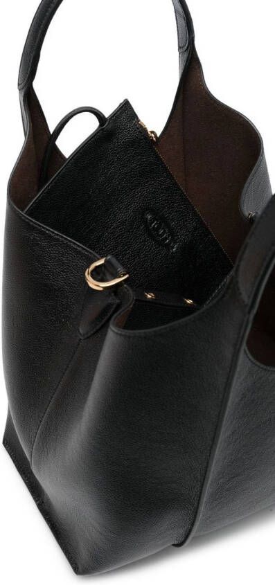 Tod's Timeless shopper met logoplakkaat Zwart