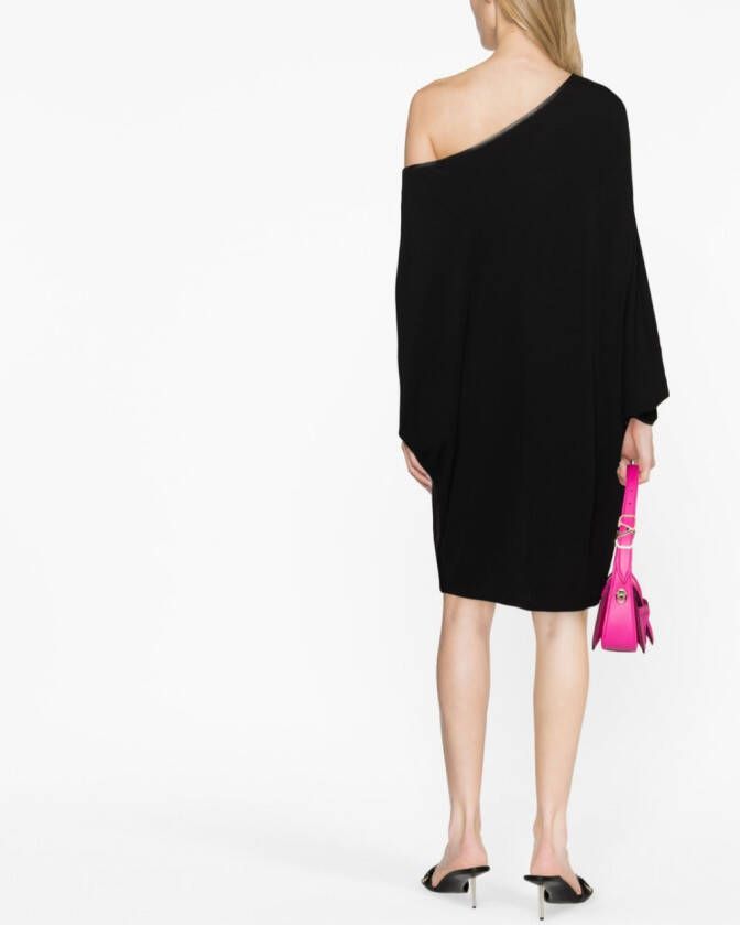 TOM FORD Asymmetrische midi-jurk Zwart