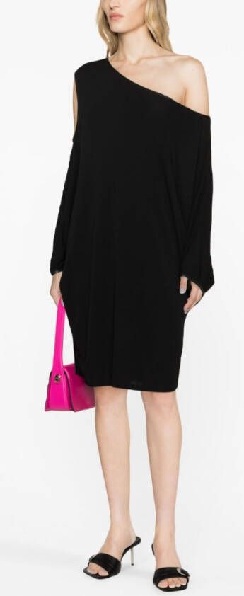 TOM FORD Asymmetrische midi-jurk Zwart