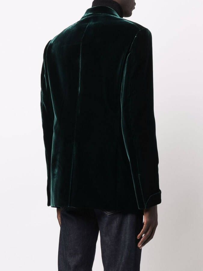 TOM FORD Blazer met enkele rij knopen Groen
