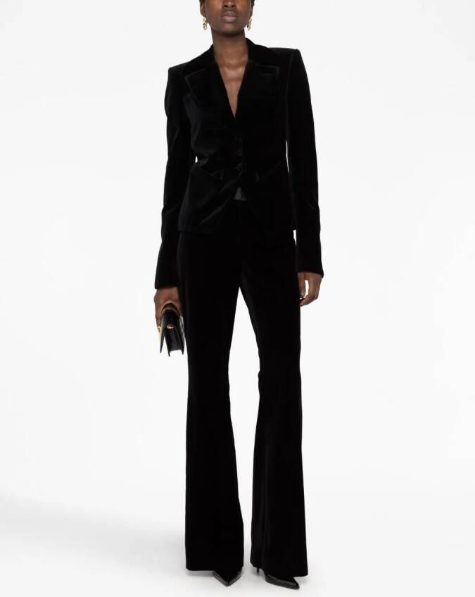 TOM FORD Blazer met puntige revers Zwart