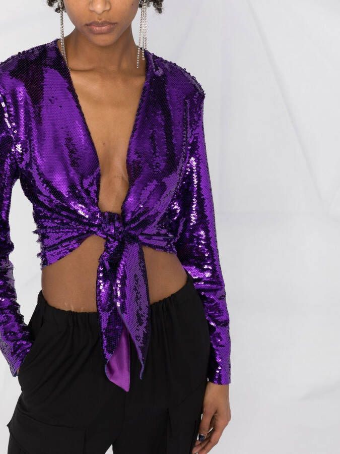 TOM FORD Blouse met pailletten Paars