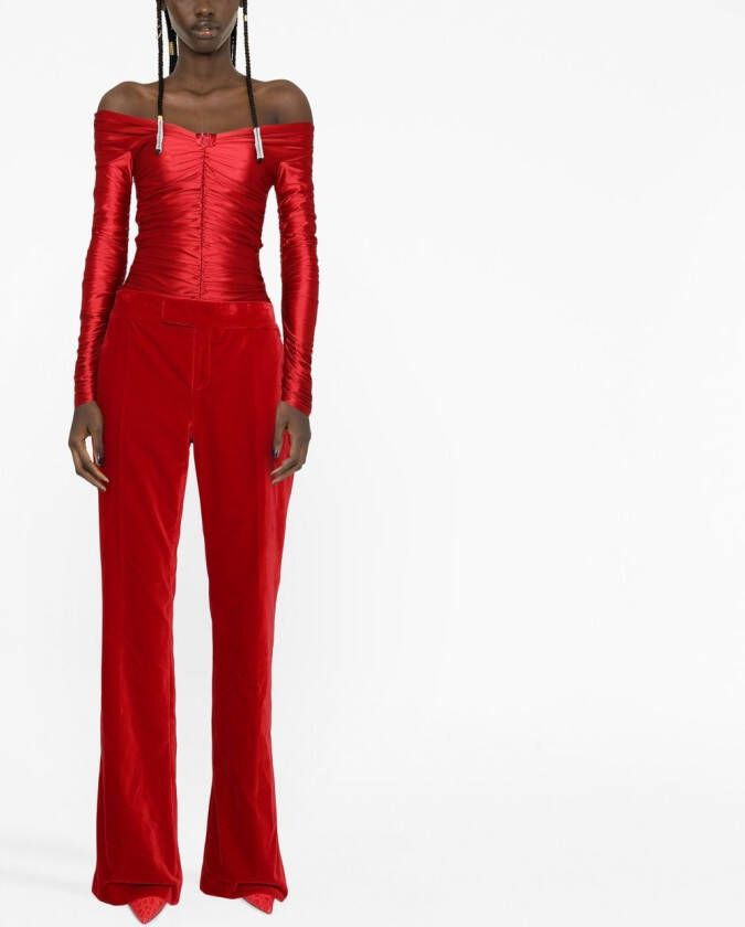 TOM FORD Bootcut broek Rood