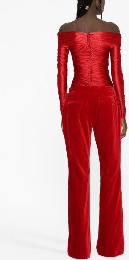 TOM FORD Bootcut broek Rood