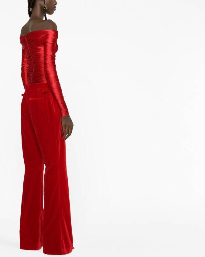 TOM FORD Bootcut broek Rood