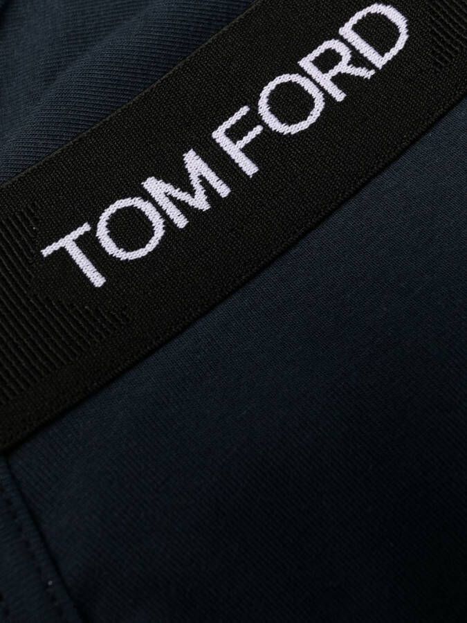 TOM FORD Boxershorts met logoband Blauw