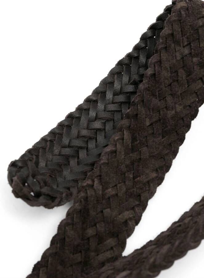 TOM FORD Gevlochten riem Bruin
