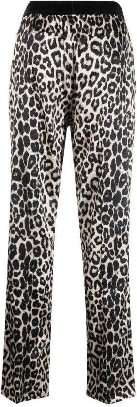 TOM FORD Broek met logoband Beige