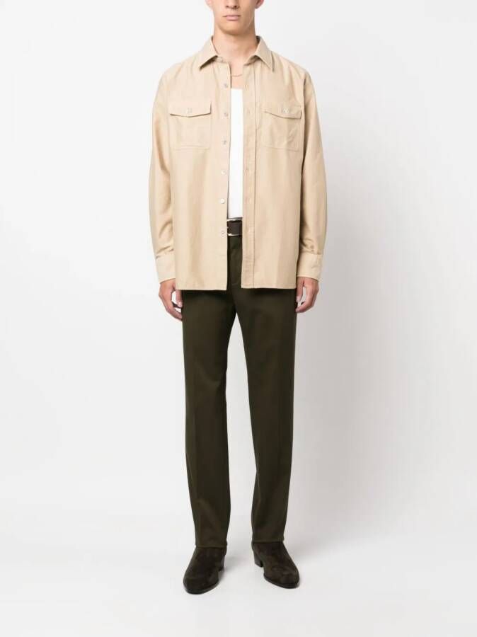 TOM FORD Button-up overhemd Beige