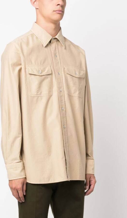 TOM FORD Button-up overhemd Beige