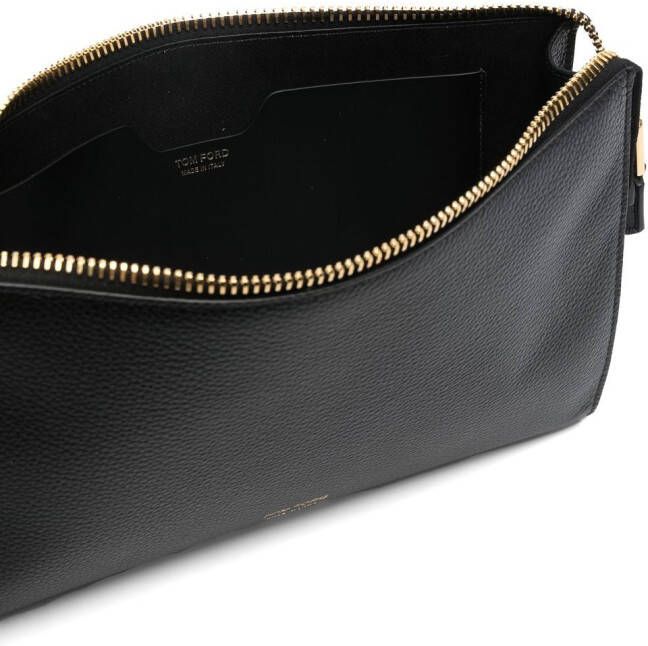 TOM FORD Clutch met textuur Zwart