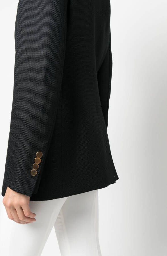 TOM FORD Colbert met enkele rij knopen Zwart