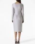 TOM FORD Ribgebreide midi-jurk Grijs - Thumbnail 2