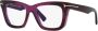 TOM FORD Eyewear Blue Block bril met doorzichtig montuur Paars - Thumbnail 2