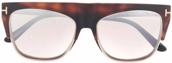 TOM FORD Eyewear Double Clip-on zonnebril Zwart