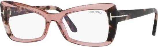 TOM FORD Eyewear Bril met rechthoekig montuur Roze