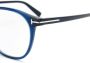 TOM FORD Eyewear Bril met rond montuur Blauw - Thumbnail 3