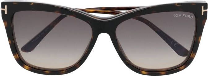 TOM FORD Eyewear Bril met vierkant montuur Bruin
