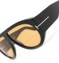 TOM FORD Eyewear Zonnebril met piloten montuur Zwart - Thumbnail 3