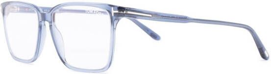 TOM FORD Eyewear FT5696B zonnebril met vierkant montuur Blauw