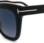 TOM FORD Eyewear Julie zonnebril Zwart - Thumbnail 3