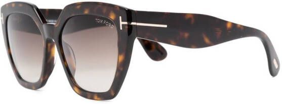 TOM FORD Eyewear Phoebe cat-eye zonnebril Bruin