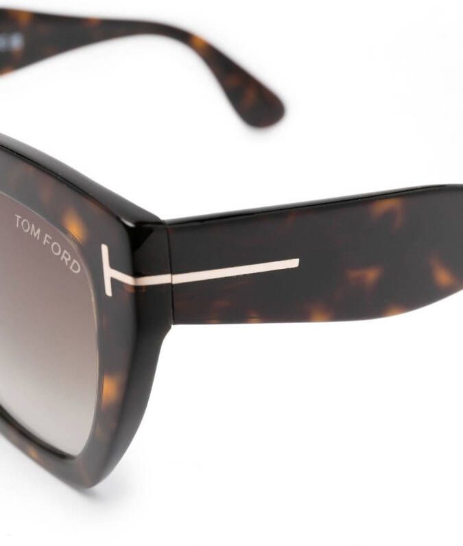 TOM FORD Eyewear Phoebe cat-eye zonnebril Bruin