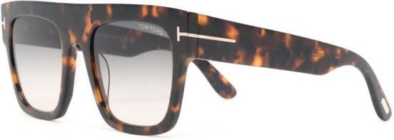 TOM FORD Eyewear Renee zonnebril met vierkant montuur Bruin