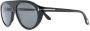 TOM FORD Eyewear Zonnebril met rond montuur Zwart - Thumbnail 2