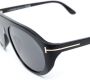 TOM FORD Eyewear Zonnebril met rond montuur Zwart - Thumbnail 3