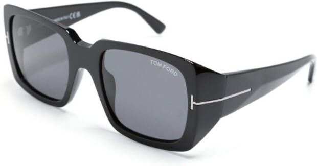 TOM FORD Eyewear Zonnebril met vierkant montuur Zwart