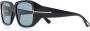 TOM FORD Eyewear Ryder zonnebril met vierkant montuur Zwart - Thumbnail 2