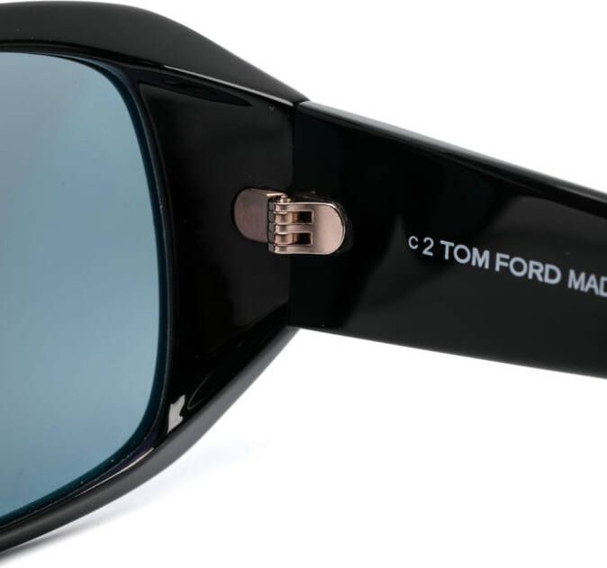 TOM FORD Eyewear Ryder zonnebril met vierkant montuur Zwart