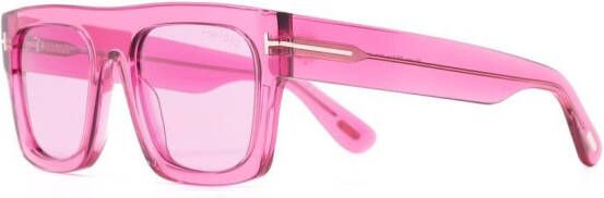 TOM FORD Eyewear Zonnebril met vierkant montuur Roze