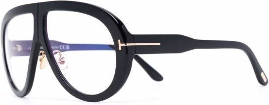 TOM FORD Eyewear Troy zonnebril met piloten montuur Zwart