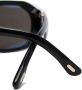 TOM FORD Eyewear Veronique zonnebril met rechthoekig montuur Zwart - Thumbnail 2