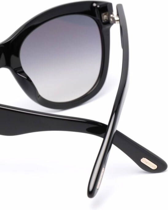 TOM FORD Eyewear Wallace zonnebril met cat-eye montuur Zwart