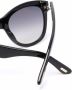 TOM FORD Eyewear Wallace zonnebril met cat-eye montuur Zwart - Thumbnail 3