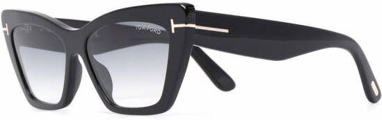 TOM FORD Eyewear Whyatt zonnebril met vlinder montuur Zwart