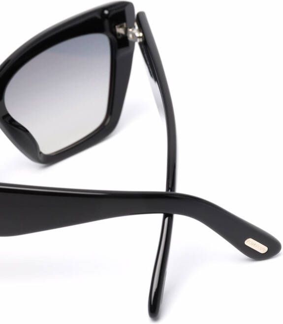 TOM FORD Eyewear Whyatt zonnebril met vlinder montuur Zwart