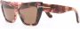 TOM FORD Eyewear Zonnebril met cat-eye montuur Bruin - Thumbnail 2