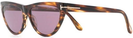 TOM FORD Eyewear Zonnebril met cat-eye montuur Bruin
