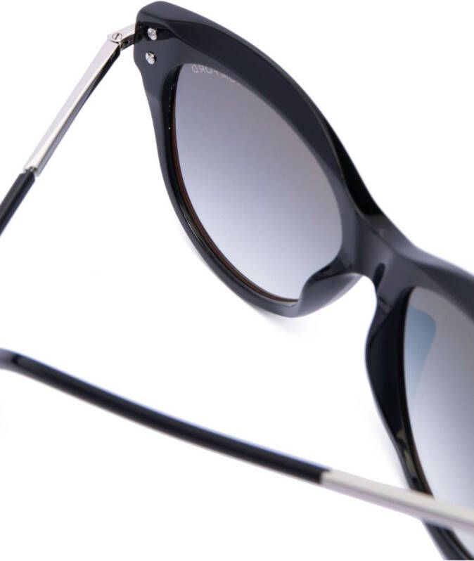 TOM FORD Eyewear Zonnebril met cat-eye montuur Zwart
